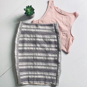 LOFT | Aztec Jacquard Knit Skirt